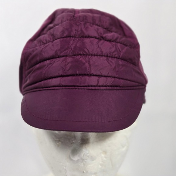 C9 Champion Purple Puffer Hat Fleece Lined Winter Cap Womens OSZ Warm Athleisure - Picture 1 of 7